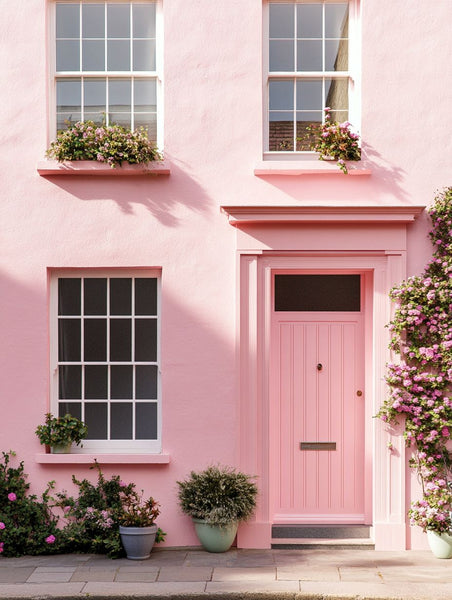 ピンクハウス Exterior Masonry Wall Paint - Pink Lullaby | Brick & Render