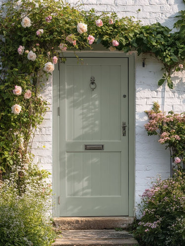 Pressed Leaf Exterior Front Door Paint - Image 1